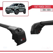 Omad Fiat Panda Cross 2014 ve Sonrası ile Uyumlu Ace-2 Ara Atkı Tavan Barı Siyah