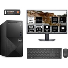 Dell Vostro 3910MT Intel Core I7 12700 48GB 2tb SSD RX550/4GB 21.5" Fhd Monitör W11H N7598VDT3910 Masaüstü Bilgisayar & Per4 USB Bellek N7598VDT3910MNT1394