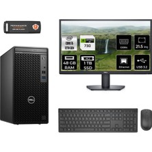 Dell Optiplex 3000MT Intel Core I5 12500 48GB 1tb SSD GT730/4GB 21.5" Fhd Monitör Fdos N010O3000MTAC Masaüstü Bilgisayar & Per4 USB Bellek  N010O3000MTACMNT2343