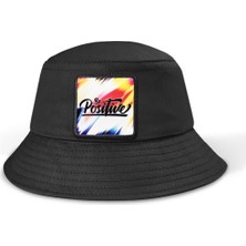 BlackBörk Bucket Positive - 1 Kod Logolu Siyah Şapka (Cap)