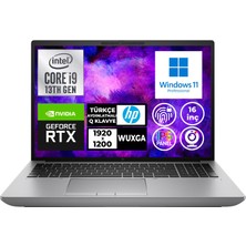 HP MWS ZBook Fury G10 i9-13950HX 192GB 4TB SSD 12 GB RTX 3500 16" WUXGA W11P İş İstasyonu 5F910ES 23