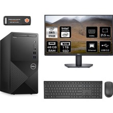 Dell Vostro 3910MT Intel Core I5 12400 48GB 1tb SSD 21.5" Fhd Monitör Fdos N7519VDT3910 & Masaüstü Bilgisayar & Per4 USB Bellek N7519VDT3910MNT343