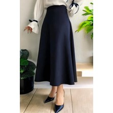 Cng Moda Scuba Kumaş Tesettür Kloş Etek