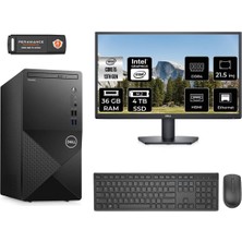 Dell Vostro 3020 Intel Core I5 13400 36GB 4tb SSD 21.5" Fhd Monitör Fdos N2046VDT3020MTU Masaüstü Bilgisayar & Per4 USB Bellek N2046VDT3020MTUMNT335