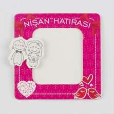 Bijuteri Net Nişan Hatırası Magnet Karton Çerçeve