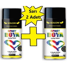 2 Adet Sarı Sprey Boya 200 ml.