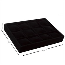 Bijuteri Net 12'li Anfora Kumaş Yastıklı Tabla