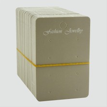 Bijuteri Net 8 Delikli Gri Renkli Küpe Kartı