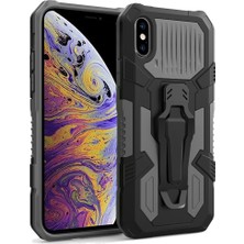 Tekamo Apple iPhone Xs Max Uyumlu Zırh Tank Kılıf Yüksek Koruma