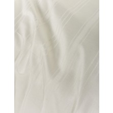 Cotton Box Smart Bambu Saten Çift Kişilik Nevresim Takımı Stripe Ekru