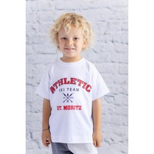 Zeyland Erkek Çocuk Baskılı T-Shirt - Beyaz