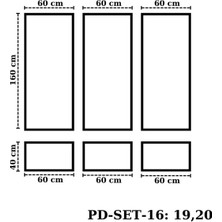 Montaja Hazır 2 Adet Çerçeve 2,5 Ve 4  cm 'lik (Pd-Set-17: 2/1,6)