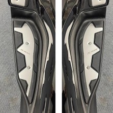 Xmax Techmax 250/300 2018-2022 Basamak Alt Uzun Paspas Seti Sağ Sol Set Silver Gümüş Gri