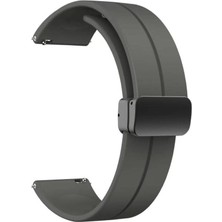 Adige General Mobile Gm Watch Kordon Kayış D-Buckle Mıknatıslı Silikon 22-jku