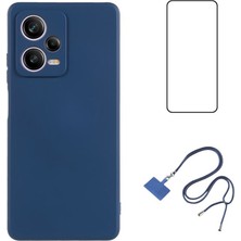 4U Sky Wanlonfeng Rb1 Serisi Xiaomi Redmi Için Not 12 Pro+5g Kılıf Ekran Koruyucu Tpu Telefon Kapak-Safir (Yurt Dışından)