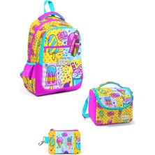 Coral High Kids Mixed Dondurma Desenli 3’lü Okul Çanta Seti 3SET23645