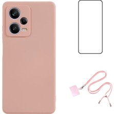 4U Sky Wanlonfeng Rb1 Serisi Xiaomi Redmi Için Not 12 Pro+5g Kılıf Ekran Koruyucu Tpu Telefon Kapak-Pembe (Yurt Dışından)