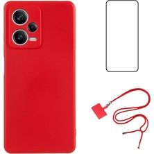 4U Sky Wanlonfeng Rb1 Serisi Xiaomi Redmi Için Not 12 Pro+5g Kılıf Ekran Koruyucu Tpu Telefon Kapak-Kırmızı (Yurt Dışından)