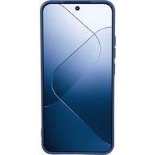 4U Sky Wanlonfeng Rb1 Serisi Xiaomi 14 Kılıf Yumuşak Astar Tpu Telefon Kapağı Ekran Koruyucu + Kordon-Safir (Yurt Dışından)