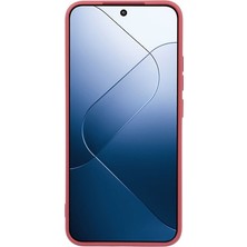 4U Sky Wanlonfeng Rb1 Serisi Xiaomi 14 Kılıf Yumuşak Astar Tpu Telefon Kapağı Ekran Koruyucu + Kordon-Alıç Kırmızı (Yurt Dışından)