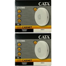 Cata CT-5180 4000K (Günışığı) Mıknatıslı Kabin LED Aydınlatma (2 Adet)