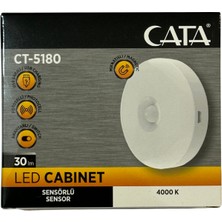 Cata CT-5180 4000K (Günışığı) Mıknatıslı Kabin LED Aydınlatma (4 Adet)