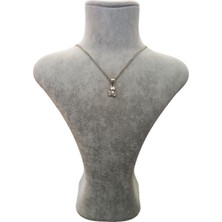 Mos Tespih Kedi Figürlü Minimalist Kolye