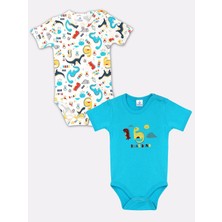 Luggi Baby 2li Kısa Kol Body Erkek Bebek 3 Ay-3 Yaş