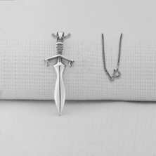 Takıhan Kılıç 925 Ayar Erkek Gümüş Kolye