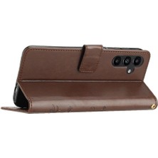 Mays Boutique Samsung Galaxy A16 Için Filp Durumda Kart Tutucu Kickstand Bilek Kayışı Pu (Yurt Dışından)