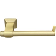 System Banyo Aksesuarları Bowlıne Duvara Monte Tuvalet Kağıtlığı Mat Gold 44x75x157 mm