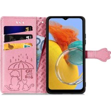 Mays Boutique Samsung Galaxy M14 5g Karikatür Hayvanlar Için Kılıf Deri Kılıf Kapak Çevirin (Yurt Dışından)