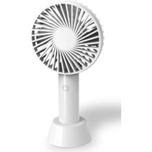 Wexta Fontastic Mini Fan YM-388 Hoparlörlü Taşınabilir Şarjlı Beyaz 1200 Mah USB Fan Klima Smart Klima Pc