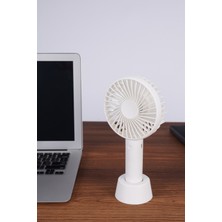 Wexta Fontastic Mini Fan YM-388 Hoparlörlü Taşınabilir Şarjlı Beyaz 1200 Mah USB Fan Klima Smart Klima Pc