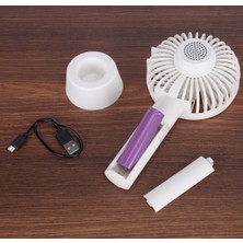 Wexta Fontastic Mini Fan YM-388 Hoparlörlü Taşınabilir Şarjlı Beyaz 1200 Mah USB Fan Klima Smart Klima Pc