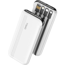 Pell F10 10.000 mAh Beyaz Taşınabilir Powerbank USB Type-C IP Micro Bağlantı Seçenekleriyle