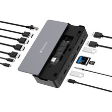 Verbatim Usb-C Pro Docking Station 15 Port 256GB SSD Dahil CDS-15SSD