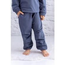 Mininio Erkek Bebek Pile Detaylı Eşofman Altı - Antrasit