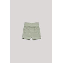 Layette Bg Store Erkek Bebek Yeşil Şort Standart Kalıp ve Kullanışlı Cepler ile Rahat Yazlık