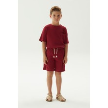 Nebbati Bg Store Erkek Çocuk Kırmızı Şort