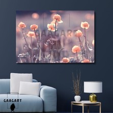 Gaagart Tekli Yatay Kanvas Salon Duvar Tablosu Güneş Yansıması ve Çiçek
