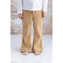 Mininio Kız Çocuk Ispanyol Paça Pantolon - Bej