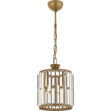 Avonni AV-1667-1EB Eskitme Boya Modern Avize E27 Metal Kristal H: 65 cm, Ø: 20 cm