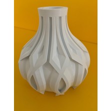 3D Hayal Ötesi Lotus Vazo (16X16) Plastik