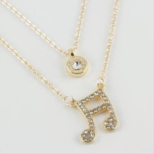 Bijuteri Net Nota Figürlü Yeni Sezon Ikili Kolye