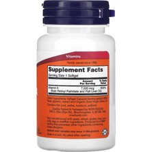 Now Foods Now Foods, Vitamin A, 7,500 Mcg (25,000 Iu), 100 Softgels