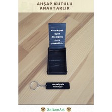 Saltan Art Saltanart 26 Eskişehir Günyüzü Yazılı Özel Ahşap Kutulu Anahtarlık (Özel Hediye Notu Eklenebilir)