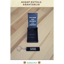 Saltan Art Saltanart 06 Ankara Çamlıdere Yazılı Özel Ahşap Kutulu Anahtarlık (Özel Hediye Notu Eklenebilir)