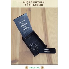 Saltan Art Saltanart 14 Bolu Kıbrıscık Yazılı Özel Ahşap Kutulu Anahtarlık (Özel Hediye Notu Eklenebilir)