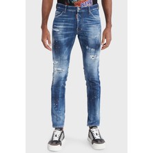 Dsquared2 Streç Pamuklu Skinny Fit Jeans Erkek Kot Pantolon S71LB1364 S30872 470